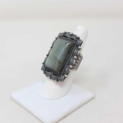 1153	

Native American Sterling Silver Ring, 27.3g
Weighs Approx. 27.3g
Measures Approx. 1.5"
Size 6.5