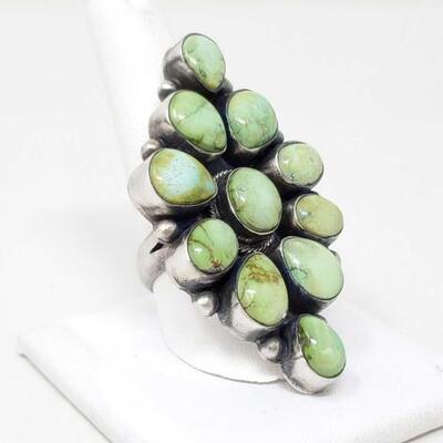1174	

Native American Sterling Silver Ring, 24.2g
Weighs Approx 24.2g Size 10