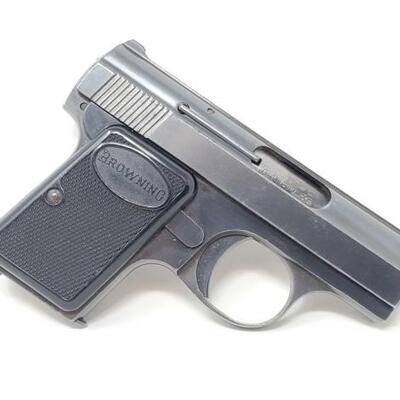 400	

Browning 6mm Semi-Auto Pistol
Serial Number: 449855 Barrel Length: 2