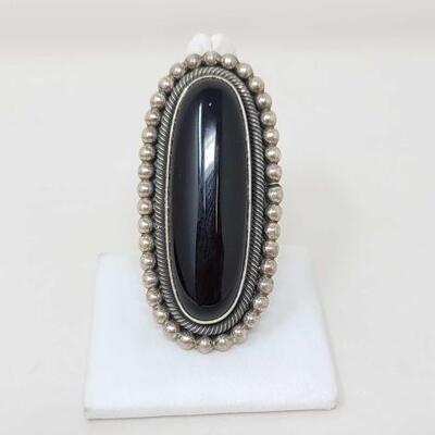 1276	

Native American ERB Sterling Silver Ring, 39/.7g
Weighs Approx. 39.7g Measures Approx. 1.5"Ã—2.5" STAMPED ERB STERLING...