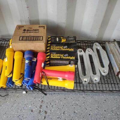 Assortment of flashlights and more
