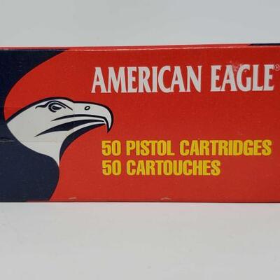 820	

50 Rounds Of American Eagle .25 Auto Pistol 50 GR Metal Case Bullet
50 Rounds Of American Eagle .25 Auto Pistol 50 GR Metal Case...