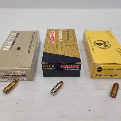 856	

Approx 150 Rounds Of 9mm Luger Ammo
Approx 150 Rounds Of 9mm Luger Ammo