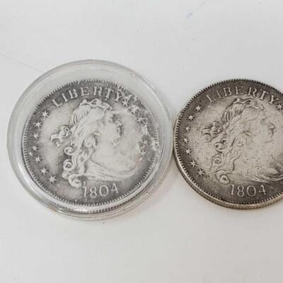 1424	

2 1804 Liberty Replica Coins
2 1804 Liberty Replica Coins
