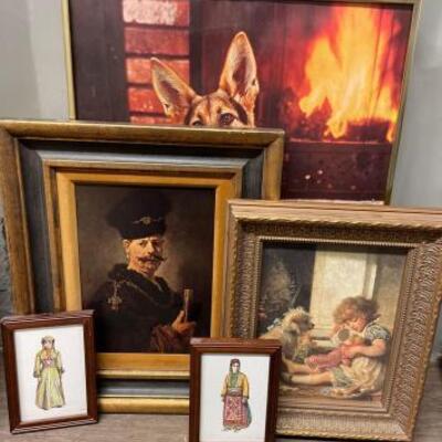5000	

Five Framed pieces of art
Five Framed pieces of Art that measure approx between 3.5x5.5-16x22