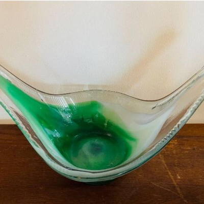 Murano glass hand blown art glass bowl