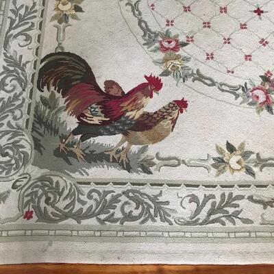 Horchow rooster rug $250
94