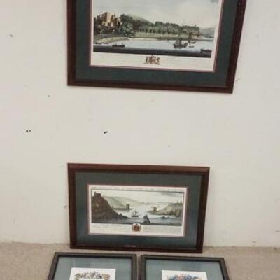 1307	LOT OF 4 SCENIC PRINTS, LARGEST IS 32 IN X 24 1/2 IN INCLUDING FRAME
