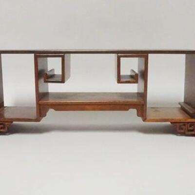 1021	DOVETAILED ASIAN STYLE SMALL SHELF, 30 IN WIDE X 6 1/4 IN HIGH
