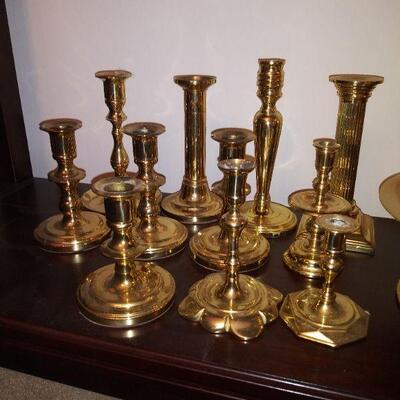 Baldwin brass candle sticks