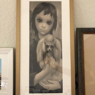 Own a piece of the Big Eyes Controversy! 27.5" tall print. Artist was both loved and mocked for haunting big eyed subjects. Her...