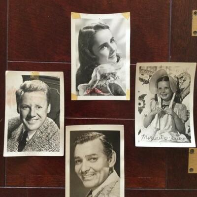 Signed Fan photos from 'Old Hollywood' Studio Stars. 4 x 6 each