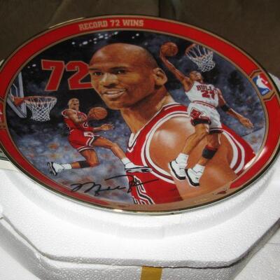 collection of Michael Jordan plates  
