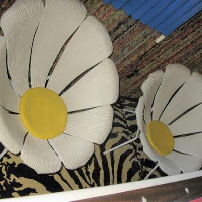 Grosfillex plastic sunflower chairs, there are 4    ALL SOLD