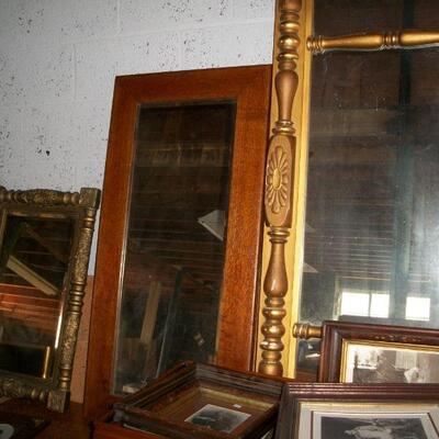 Various large Antique Mirrors