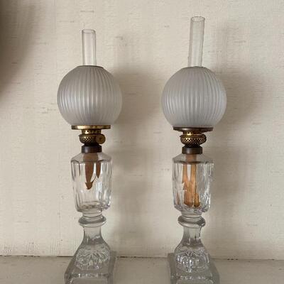 Pair of oil Lamps