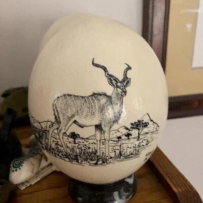 Painted ostrich eggs 