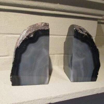 Agate Bookends  