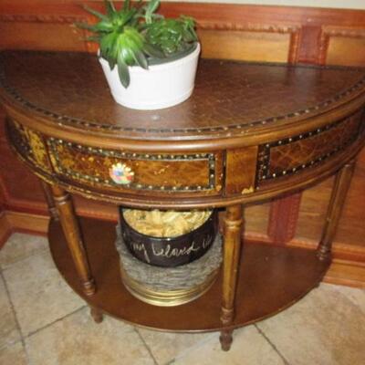 Lovely Accent Table with Mckenzie Childs Drawer Pull  
