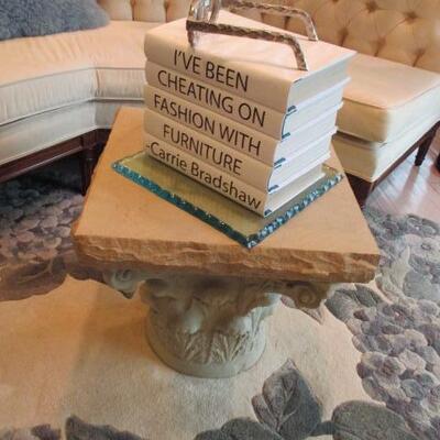 Cement Accent Table  
