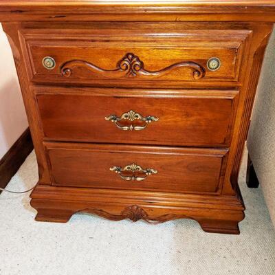 One of a pair of small chests - end tables or night stands 