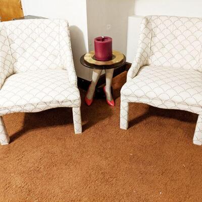 Paif of Ladies slipper chairs