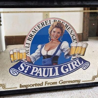 St Paul Girl Advertising Mirrored sign