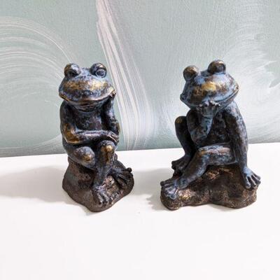 Pair of ceramic Frogs