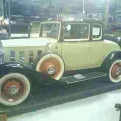 1932 Chevy Confederate, all original and restored. Excellent condition, rumble seat in back with luggage.