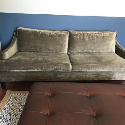 Arhouse velvet upholstered sofa $350
88 X 38 X 32