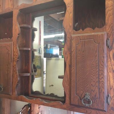 Wooden wall cabinet