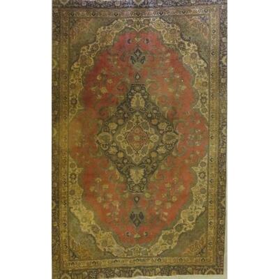 Persian tabriz Vintage Rug 12'4