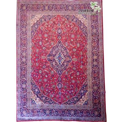 Antique wool/cotton Persian rug 12'9