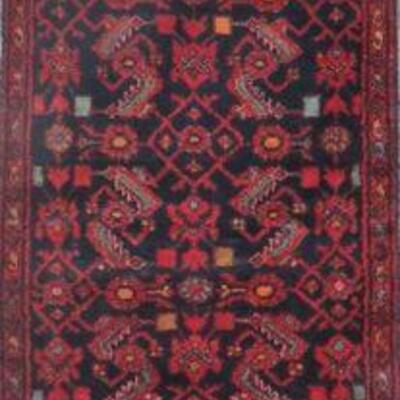 Persian hamedan Vintage Rug 10'8