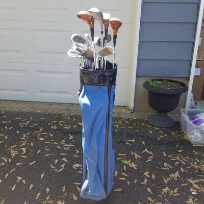Golf clubs & bag (full set of irons & woods)