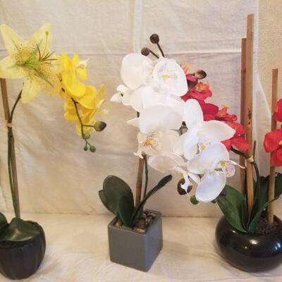 Faux orchid plants