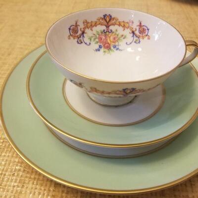 Vintage cup, saucer & dessert plate from Germany - 1950