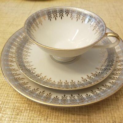 Vintage cup, saucer & dessert plate from Germany - 1950