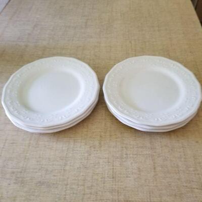 6x white dinner plates