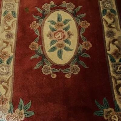 Rosecolored Persian rug