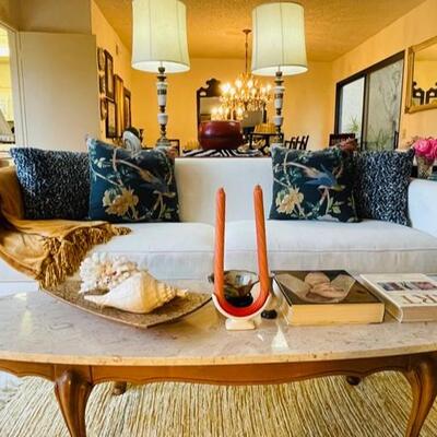 Vintage marble coffee table