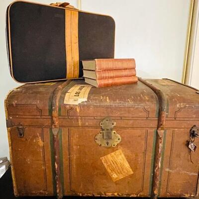 Antique travel chest