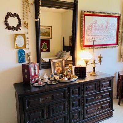 Rustic wood dresser