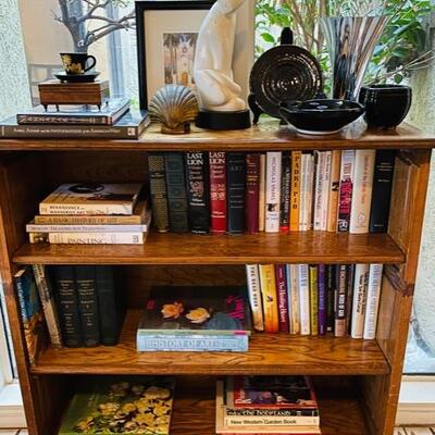 Carved vintage book case