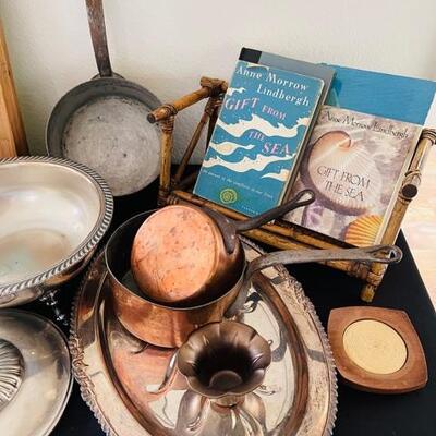 Vintage copper pots