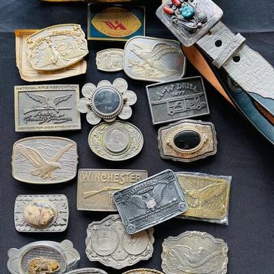 Vintage belt buckles