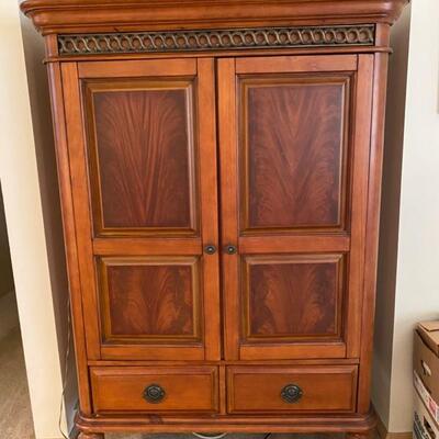Entertainment Cabinet - $75 - 42" Wide x 22" Deep x 60" Tall