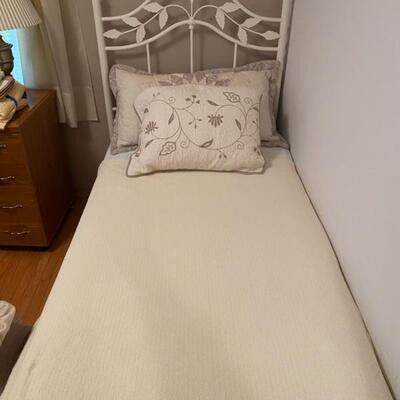 2x Metal Twin Beds - $120 each - Frame & Mattress 