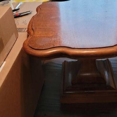 Wood end table