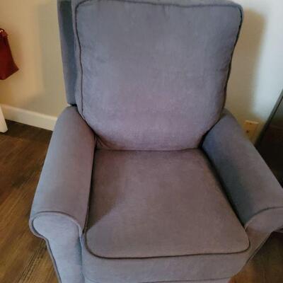 Gray reading chair